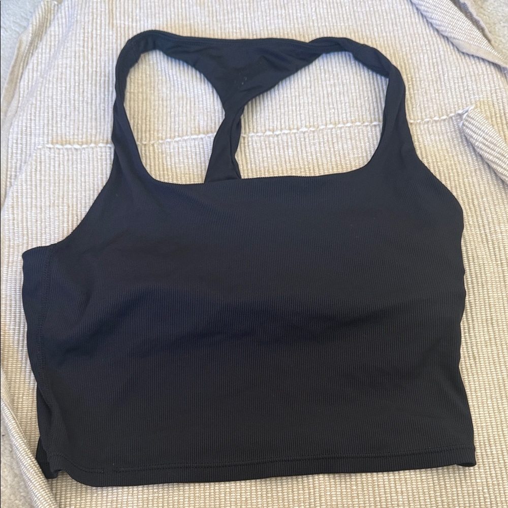 Spiritual Gangster Black Racerback Sports Bra